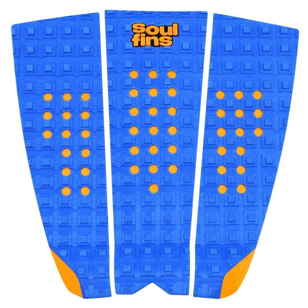 Deck Surf Antiderrapante - Soul Fins Camo Azul/Laranja 48