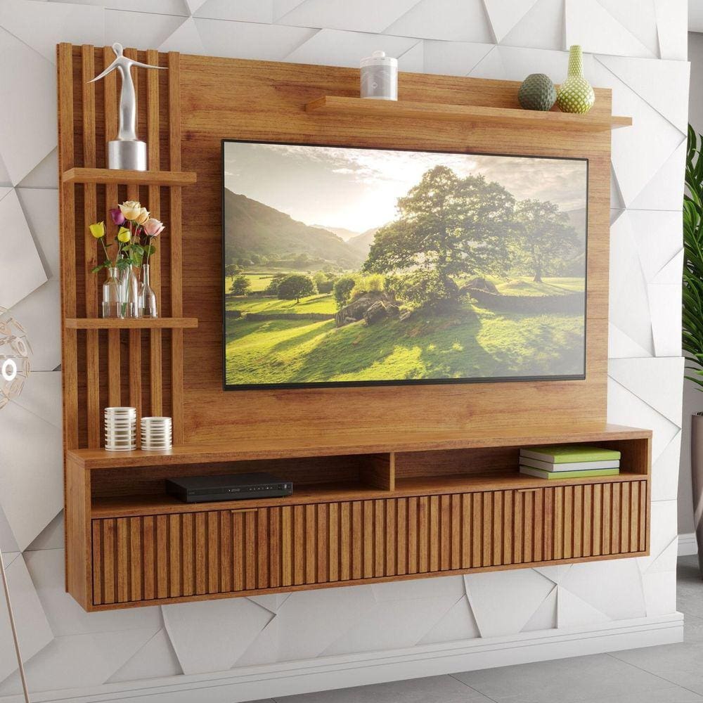 Painel para TV até 65 Polegadas 1 Porta Provence Viero Mel