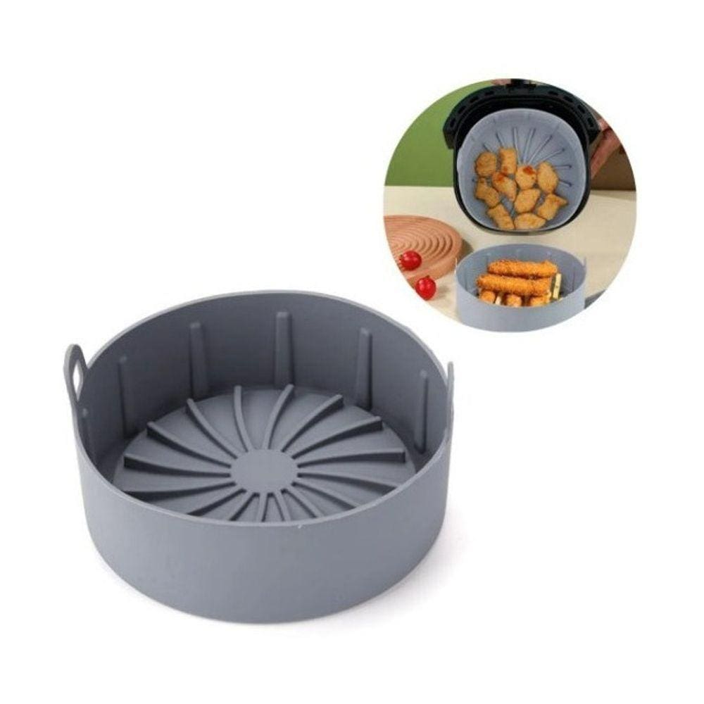 Forma Para Fritadeira Elétrica Air Fryer De Silicone Redonda