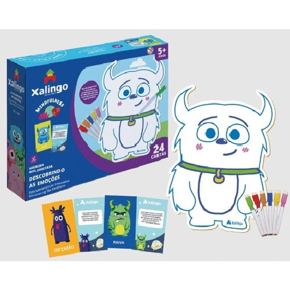 Descobrindo As Emoções Quadro Brincando 24 Cartas Pedagógico