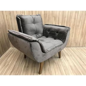 Poltrona Decorativa 1 Lugar Marrom 320 Julia