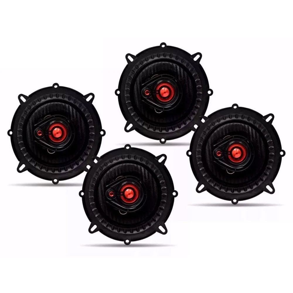 Kit 4 Alto Falantes Triaxial Bomber Universal BBR 5 Pol 200W Rms 4 Ohms