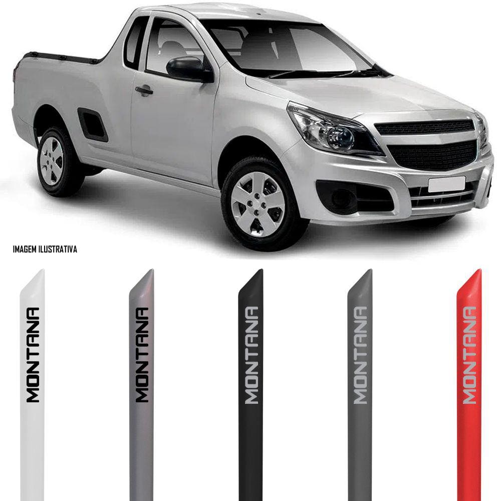 Jogo Friso Lateral Pintado Chevrolet Nova Montana 2011 2012 2013 2014 2015 2016 2017 2018 2019