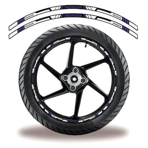 Adesivo Refletivo Friso Roda Moto Honda Azul Azul 1