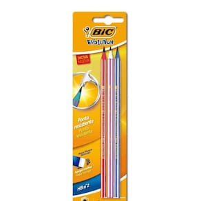 Kit Lápis Preto HB N°2 C/ 3 Ponta Resistente 002 - Bic
