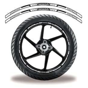 Adesivo Refletivo Friso Roda Moto Honda Branco