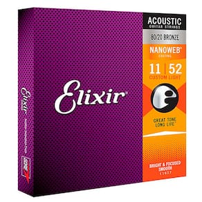 Encordoamento Elixir 011 Custom Light Violao Aco 11027