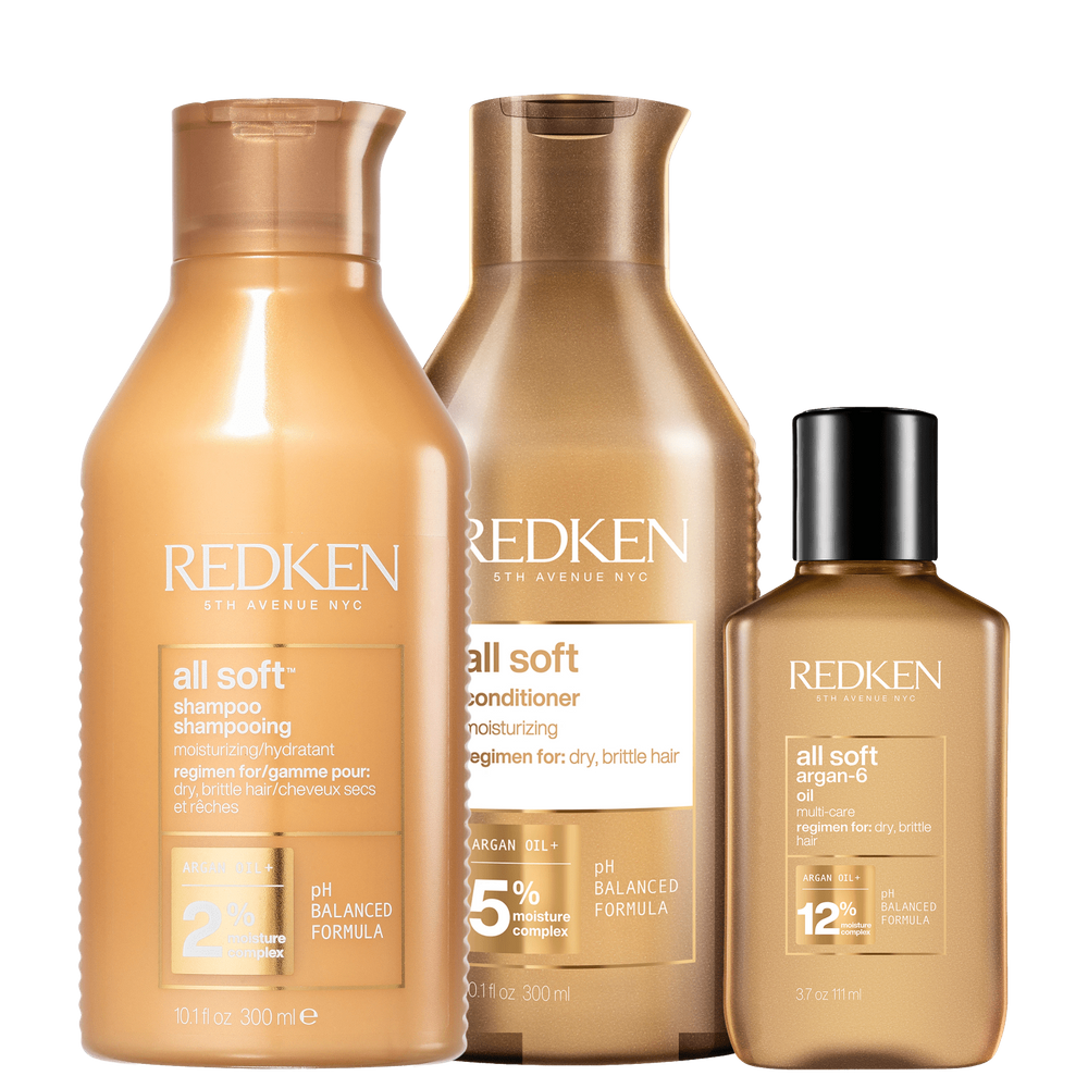 Kit Redken All Soft Argan-6 (3 Produtos) Beleza Na Web