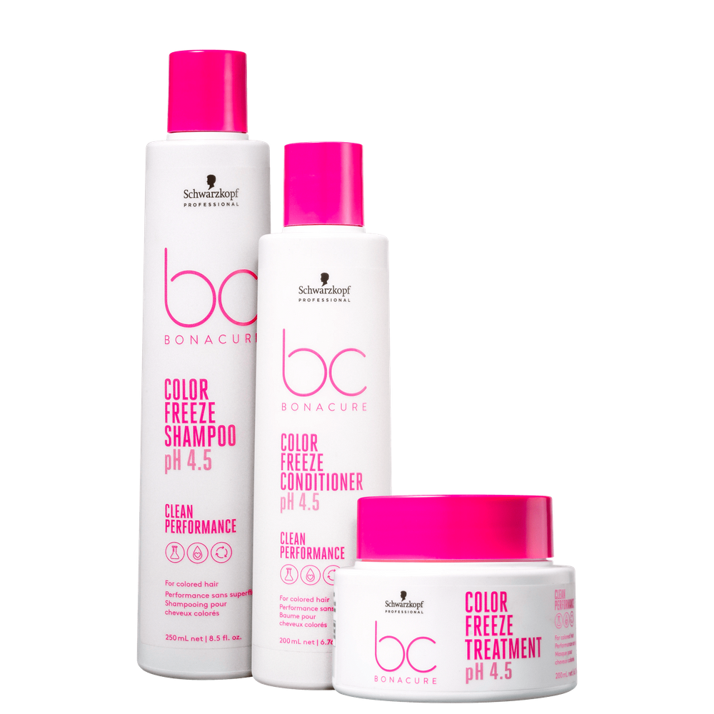 Kit Schwarzkopf Professional BC Bonacure Clean Performance Color Freeze Trio (3 Produtos)