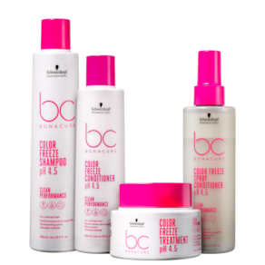 Kit Schwarzkopf Professional BC Bonacure Clean Performance Color Freeze Quarteto (4 Produtos)