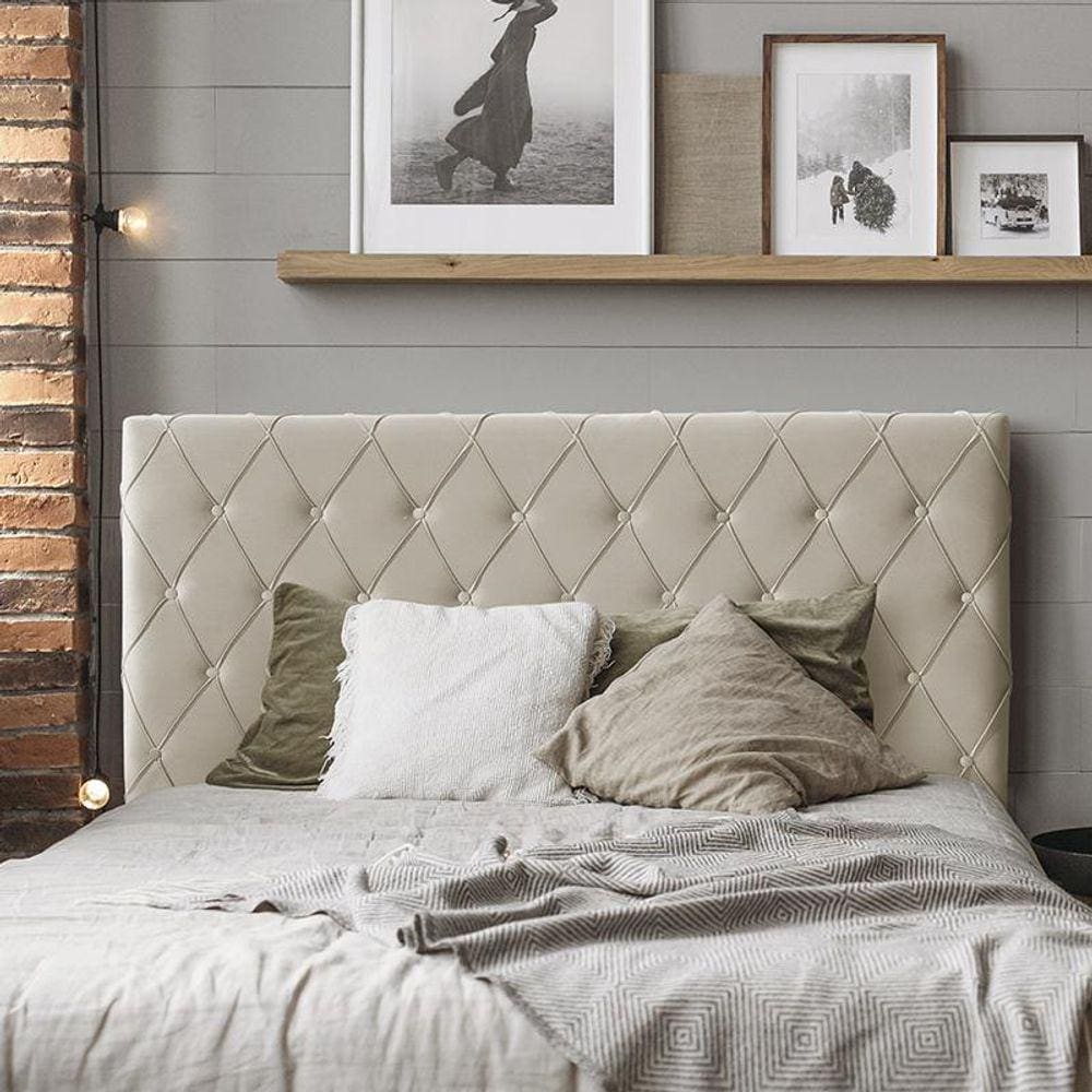 Cabeceira Estofada Miami Para Camas Casal 140 cm