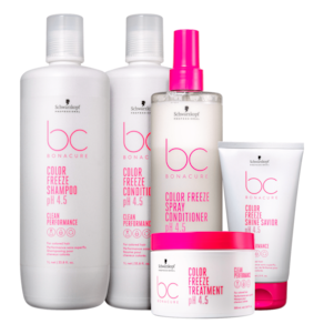 Kit Schwarzkopf Professional BC Bonacure Clean Performance Color Freeze Profissional (5 Produtos)