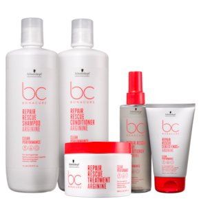 Kit Schwarzkopf Professional BC Bonacure Clean Performance Repair Rescue Pro Quinteto (5 Produtos)