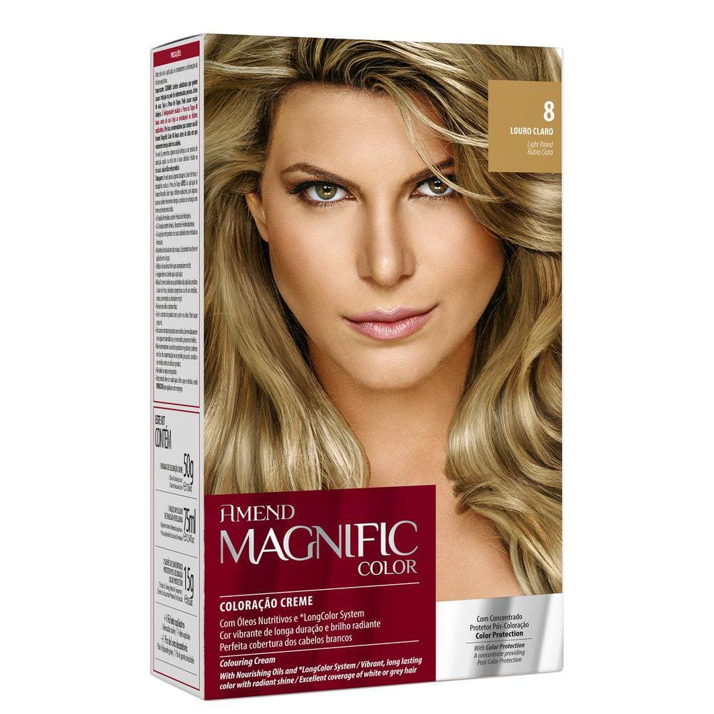 Amend Magnific Color 8 Louro Claro - Coloração 200g