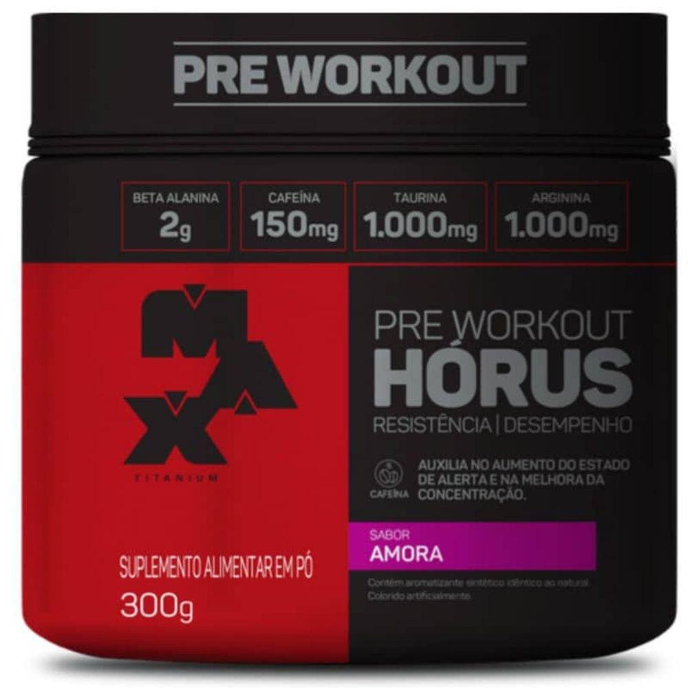 Horus - Pré Treino (150g) Max Titanium - Amora - 1 unidade
