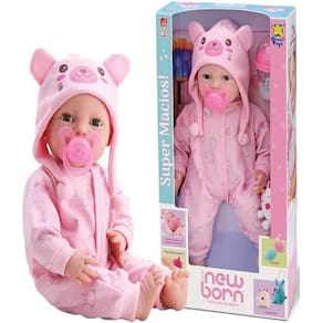 Boneca Diver New Born Brincando De Pijama Menina 8191