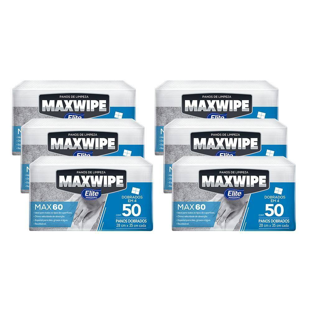 Kit Pano De Limpeza Reutilizável Maxwipe Elite Max60 Dobrado com 400 Folhas  - PanVel Farmácias