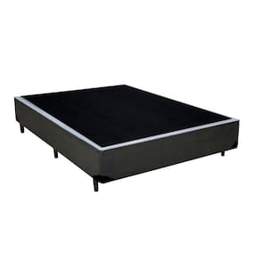 Base Box Casal Sintético Extremo Reforçado Homequeen Cinza 40x138x188