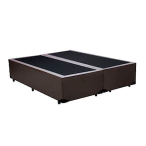Base Box Blindado Queen Bipartido Homequeen Corino Marrom 40x158x198