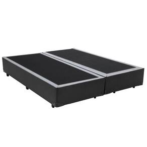 Base Box Blindado Casal Bipartido Extremo Reforçado Homequeen Sintético Cinza 40x138x188