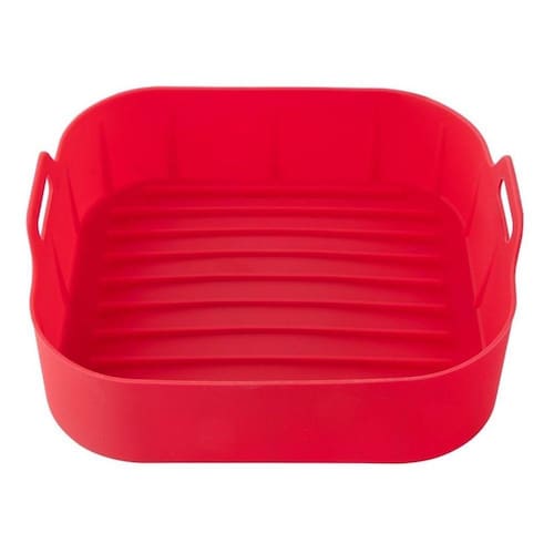 Forma Silicone Assadeira Para Air Fryer Fritadeira Com Alça