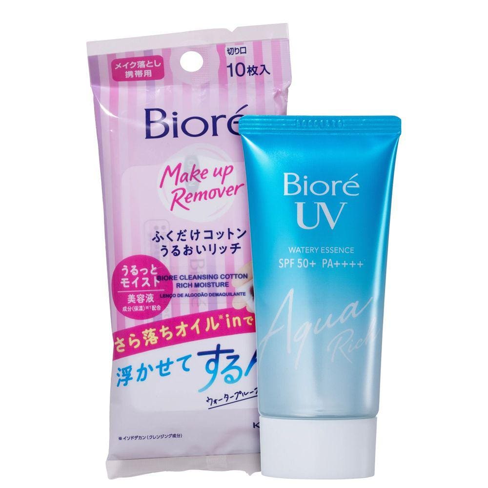 Kit Bioré Aqua Rich FPS 50 + Make Up Remover (2 Produtos)