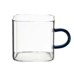 Caneca Quadrada Boro Com Alça Azul 130 Ml Mimo Style Tc22136