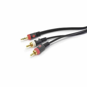 Cabo Santo Angelo Preto 0,20Mm 1 P2st+2Rca Ca7 2 Metros