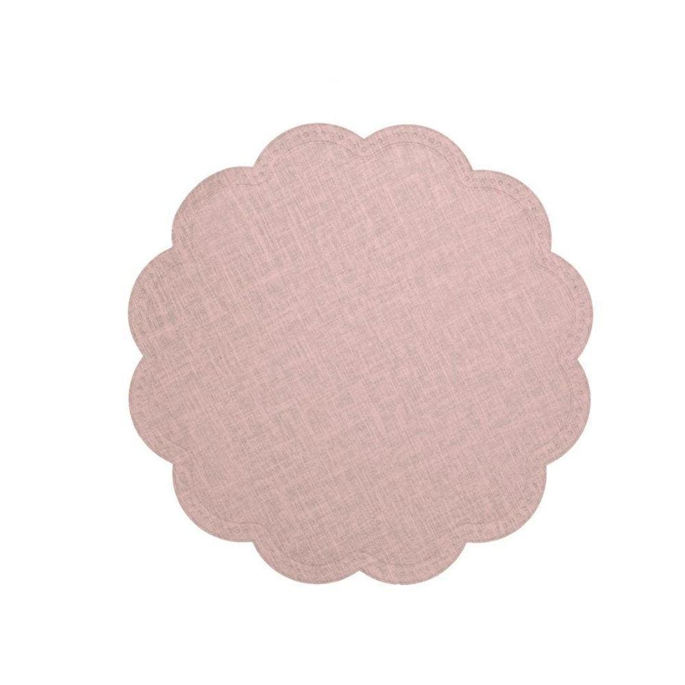 Jogo Americano Com 4 Lugares Candian Branco 38 Cm Mimo Style