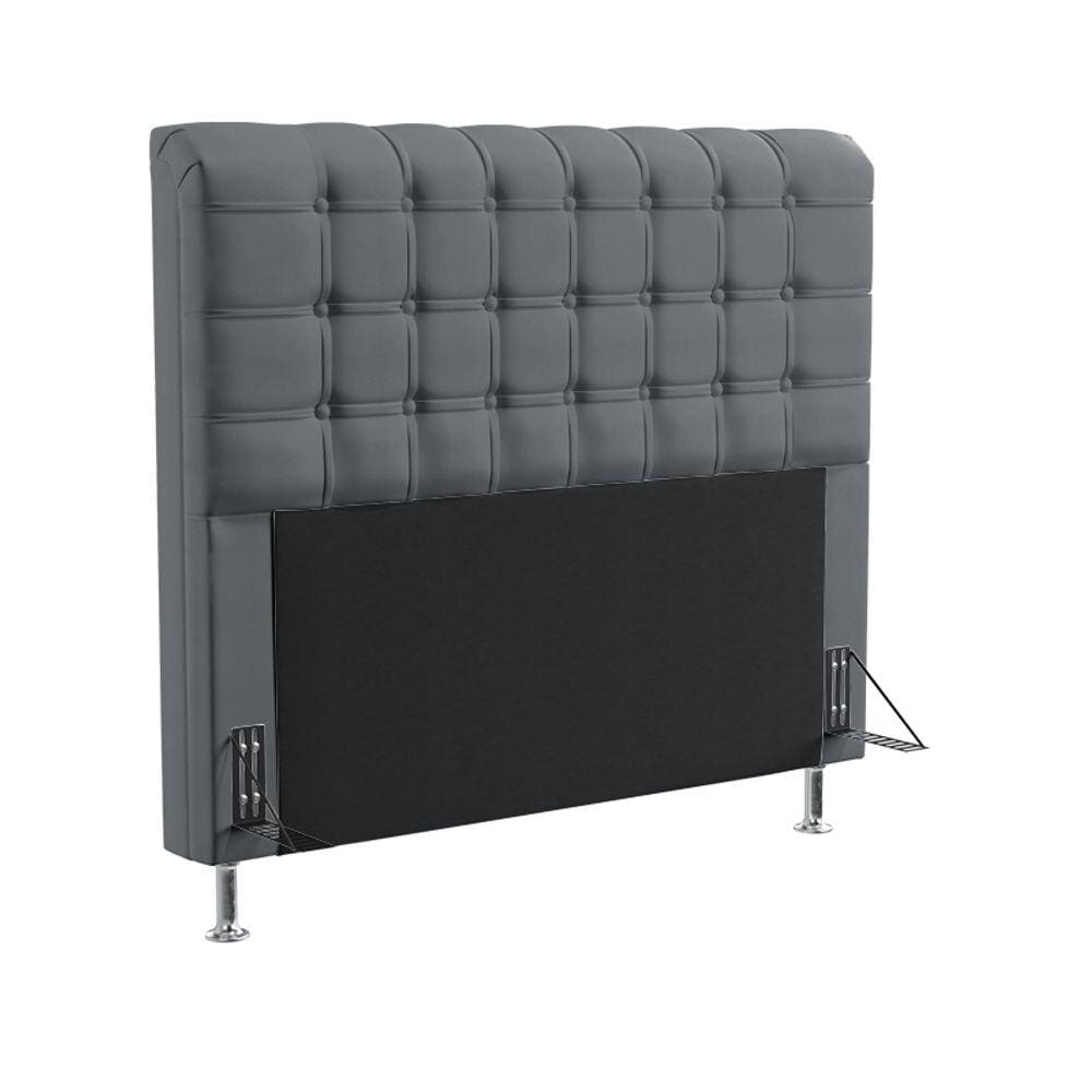 Cabeceira Dama 140 para Cama de Casal Sued Cinza Aradecor