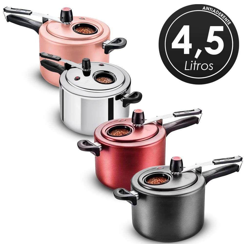 Panela De Pressao Com Visor De Vidro 4,5Lt 6023