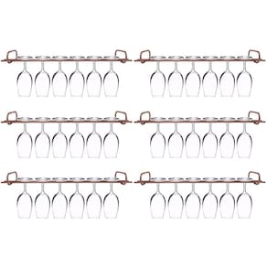 Conjunto 6 Organizadores Porta Taças 42cm Suportes Para Pendurar Taças