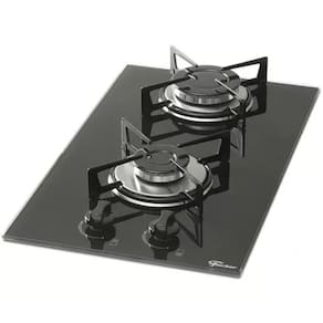 Cooktop Preto A Gás - 2 Queimadores - Bivolt - Fischer