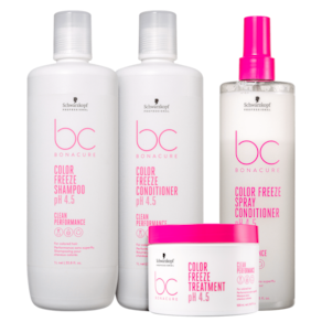 Kit Schwarzkopf Professional BC Bonacure Clean Performance Color Freeze Profissional (4 Produtos)
