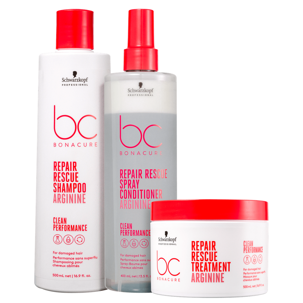 Kit Schwarzkopf Professional BC Bonacure Clean Performance Repair Rescue Trio (3 Produtos)
