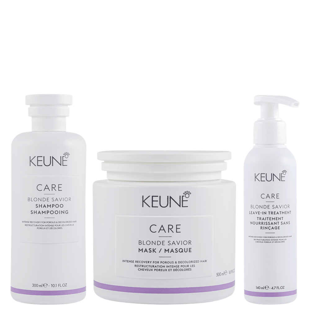 Kit Keune Care Blonde Savior Mask Super Trio (3 Produtos)