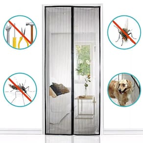 Cortina Magnética Tela Mosquiteira Fechamento Automático Pernilongo Mosca 100X210cm