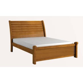 Cama Casal 1,40 estrutura em MDF design moderno - Siena-Nature - Bianchi Móveis