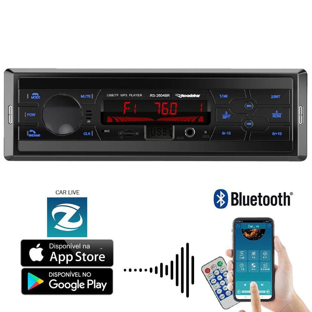 Rádio Automotivo Bluetooth RS-2604BR Roadstar