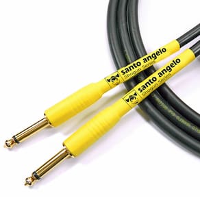 Cabo Santo Angelo Guitarra P10+P10 Ouro 0,75Mm Shogun 15Ft/4.57M