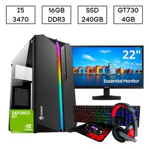 Pc Gamer Completo Aires GT 730 4GB 8GB Hd 500GB Wi-fi