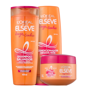 Kit Elseve L`Oréal Paris Longo dos Sonhos Expert 3 Produtos