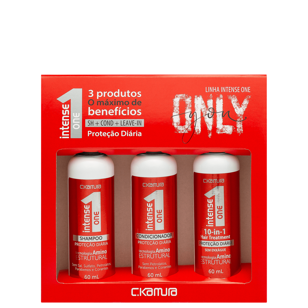 Kit C.Kamura Intense One Proteção Diária - 3 produtos 60ml