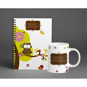 Kit Caneca e Agenda Permanente Dia das Mães Mod. 10