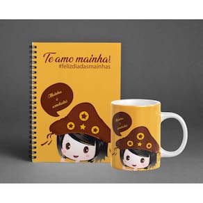 Kit Caneca e Agenda Permanente Dia das Mães Mod. 07