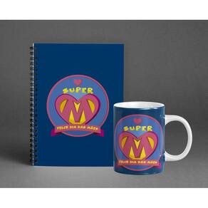 Kit Caneca e Agenda Permanente Dia das Mães Mod. 11