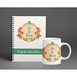 Kit Caneca e Agenda Permanente Dia das Mães Mod. 04