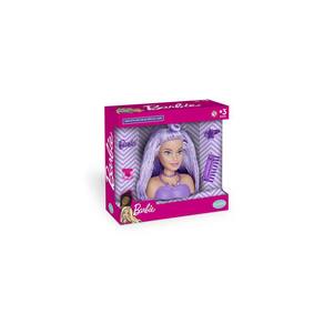 Boneca Barbie Busto Maquiagem Styling Head Faces Acessorios - Rosa