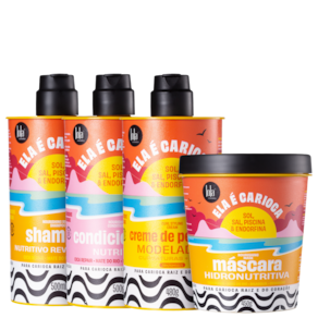 Kit Lola Cosmetics Ela é Carioca Sol, Sal, Piscina & Endorfina Hidronutritiva + 3ABC (4 Produtos)