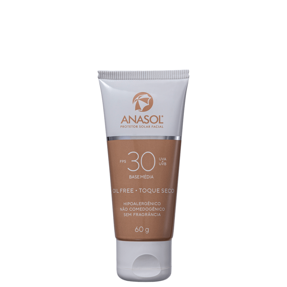 Anasol FPS 30 Base Média - Protetor Solar com Cor 60g
